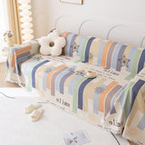 Chenille Sofa Cover Throw, Smile Couch Cover Blanket Throws for Couches, Soft Sofa Towel - Ornate Home