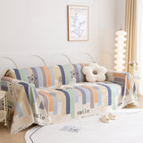 Chenille Sofa Cover Throw, Smile Couch Cover Blanket Throws for Couches, Soft Sofa Towel - Ornate Home