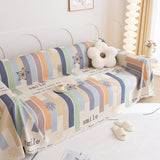 Chenille Sofa Cover Throw, Smile Couch Cover Blanket Throws for Couches, Soft Sofa Towel - Ornate Home