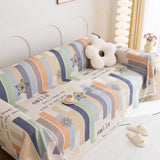 Chenille Sofa Cover Throw, Smile Couch Cover Blanket Throws for Couches, Soft Sofa Towel - Ornate Home