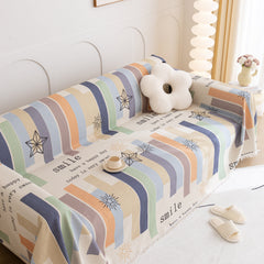 Chenille Sofa Cover Throw, Smile Couch Cover Blanket Throws for Couches, Soft Sofa Towel - Ornate Home