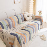 Chenille Sofa Cover Throw, Smile Couch Cover Blanket Throws for Couches, Soft Sofa Towel - Ornate Home