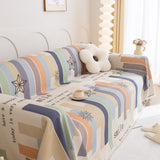 Chenille Sofa Cover Throw, Smile Couch Cover Blanket Throws for Couches, Soft Sofa Towel - Ornate Home