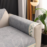 Chenille Sofa Slipcover, Non Slip Couch Seat Covers, Quilted Sofa Mat, Furniture Protector for Dogs - Ornate Home