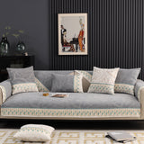 Chenille Sofa Slipcover, Non Slip Couch Seat Covers, Quilted Sofa Mat, Furniture Protector for Dogs - Ornate Home