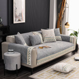 Chenille Sofa Slipcover, Non Slip Couch Seat Covers, Quilted Sofa Mat, Furniture Protector for Dogs - Ornate Home