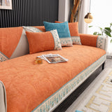 Chenille Sofa Slipcover, Non Slip Couch Seat Covers, Quilted Sofa Mat, Furniture Protector for Dogs - Ornate Home