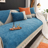Chenille Sofa Slipcover, Non Slip Couch Seat Covers, Quilted Sofa Mat, Furniture Protector for Dogs - Ornate Home