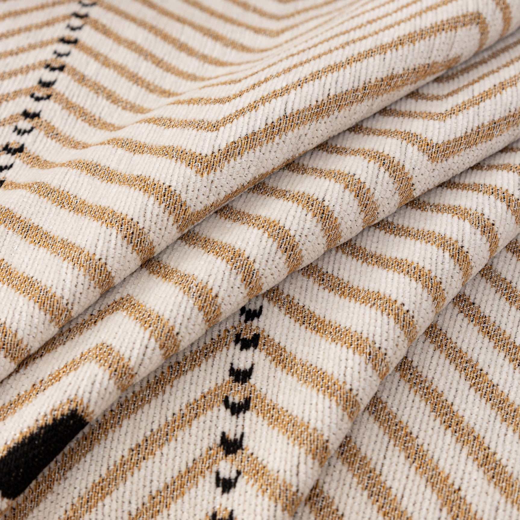 Chenille Sofa Throw Cover, Textured Chevron Decorative Couch Blanket for Living Room - Ornate Home