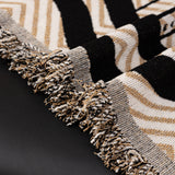 Chenille Sofa Throw Cover, Textured Chevron Decorative Couch Blanket for Living Room - Ornate Home