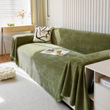 Chenille Thickened Solid Couch Blanket Throws, Reversible Couch Covers for Sectional Couches - Ornate Home