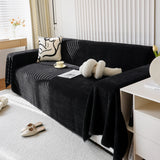 Chenille Thickened Solid Couch Blanket Throws, Reversible Couch Covers for Sectional Couches - Ornate Home