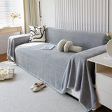 Chenille Thickened Solid Couch Blanket Throws, Reversible Couch Covers for Sectional Couches - Ornate Home