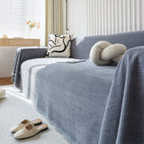 Chenille Thickened Solid Couch Blanket Throws, Reversible Couch Covers for Sectional Couches - Ornate Home