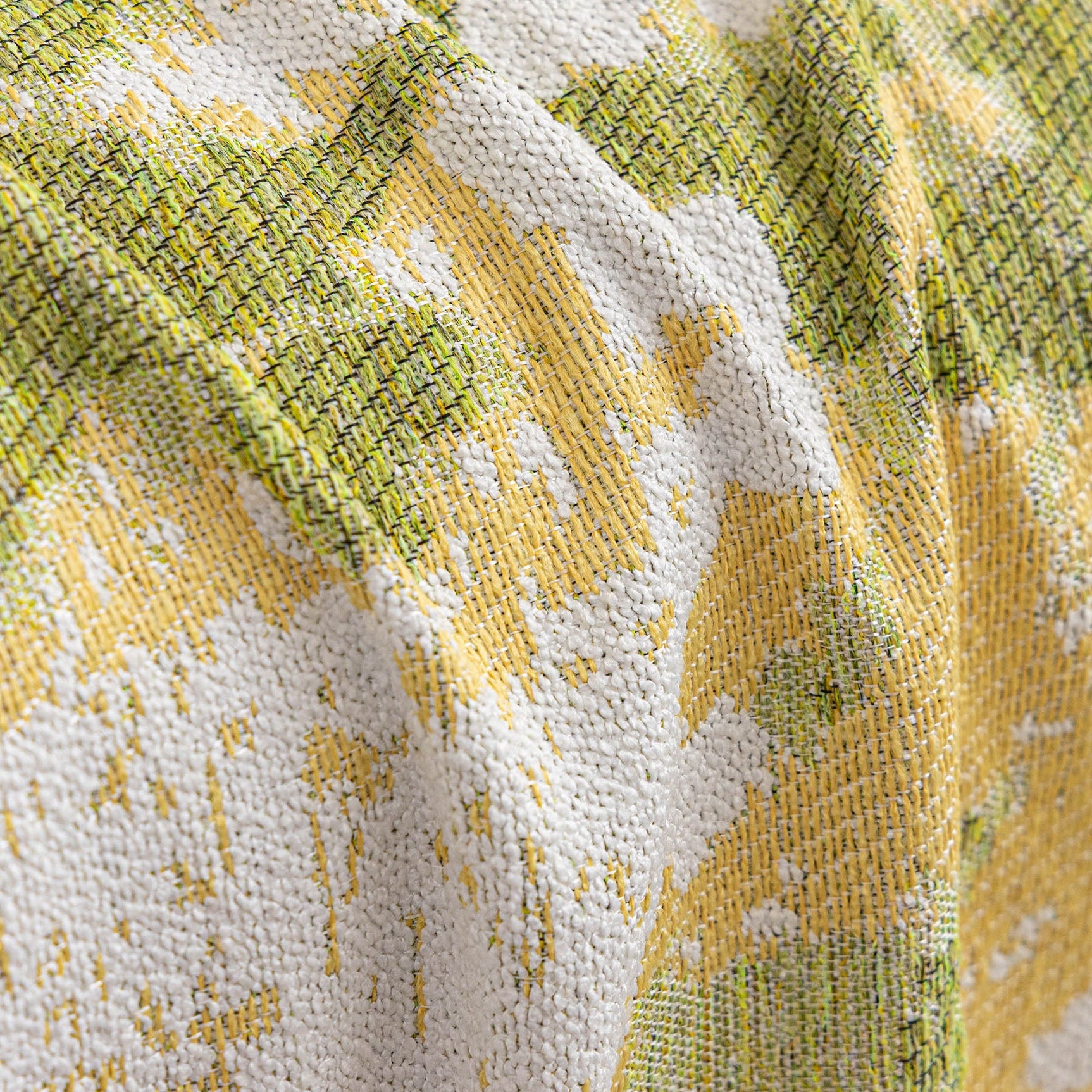 Chenille Throw Blanket Sofa Cover, Abstract Watercolor Couch Cover with Tassel Fringe - Ornate Home