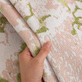 Chenille Throw Blanket Sofa Cover, Abstract Watercolor Couch Cover with Tassel Fringe - Ornate Home