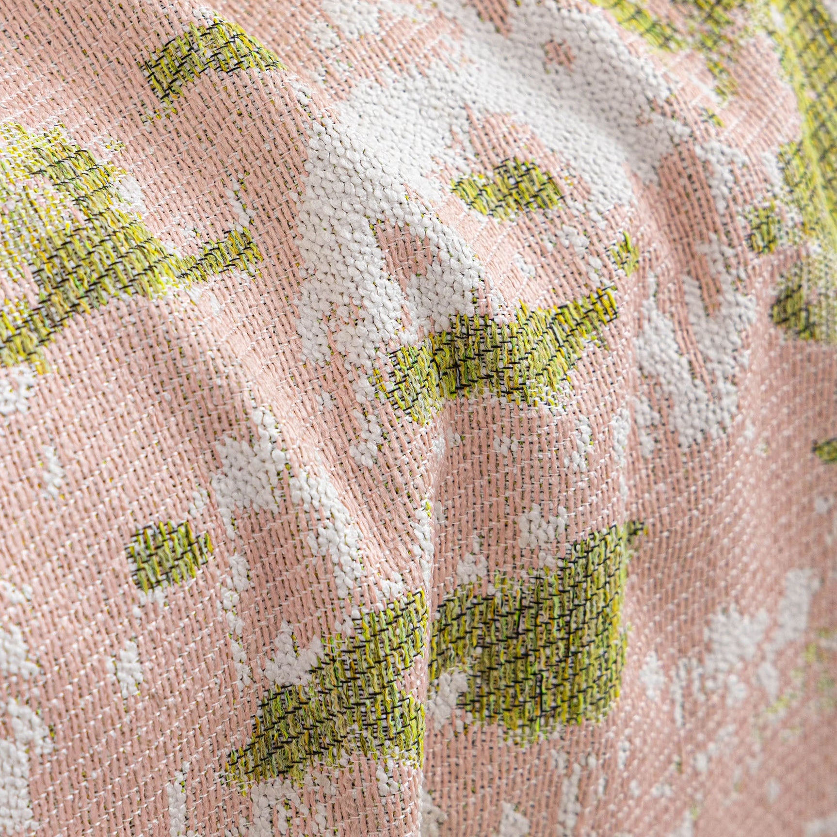 Chenille Throw Blanket Sofa Cover, Abstract Watercolor Couch Cover with Tassel Fringe - Ornate Home