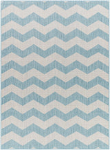 Cheri Thatch Light Blue Outdoor Carpet Area Rug - Clearance - Ornate Home