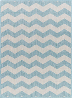 Cheri Thatch Light Blue Outdoor Carpet Area Rug - Clearance - Ornate Home