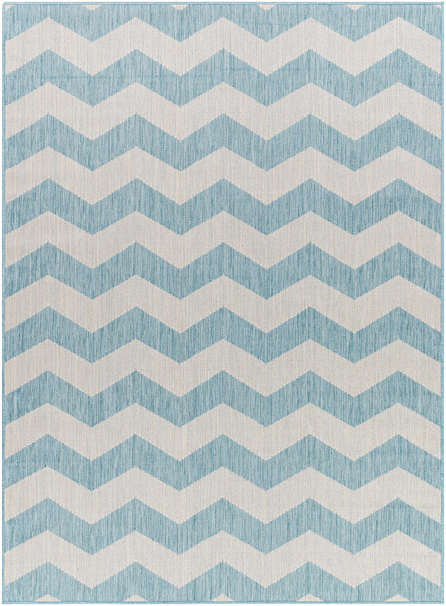 Cheri Thatch Light Blue Outdoor Carpet Area Rug - Clearance - Ornate Home