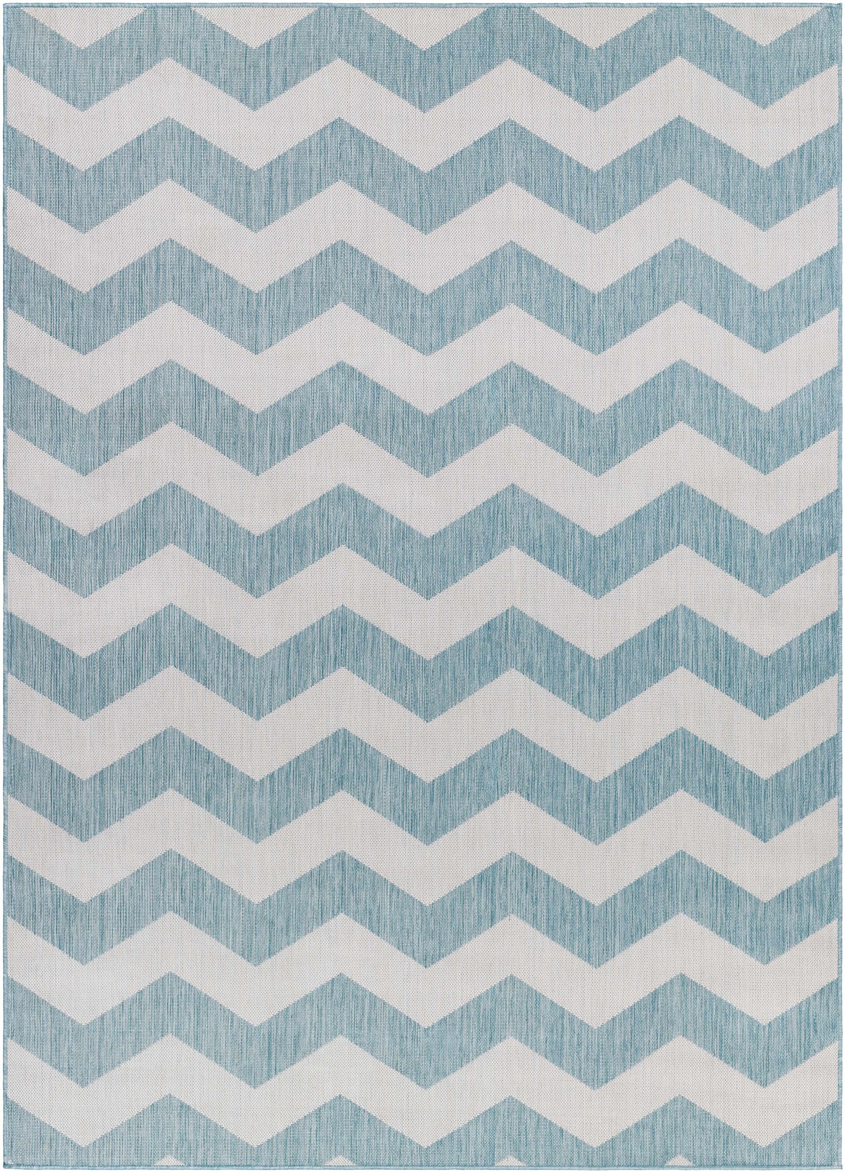 Cheri Thatch Light Blue Outdoor Carpet Area Rug - Clearance - Ornate Home