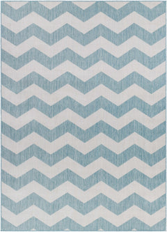 Cheri Thatch Light Blue Outdoor Carpet Area Rug - Clearance - Ornate Home