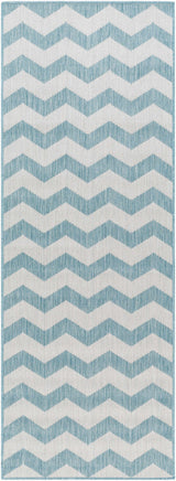 Cheri Thatch Light Blue Outdoor Carpet Area Rug - Clearance - Ornate Home
