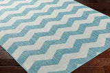 Cheri Thatch Light Blue Outdoor Carpet Area Rug - Clearance - Ornate Home