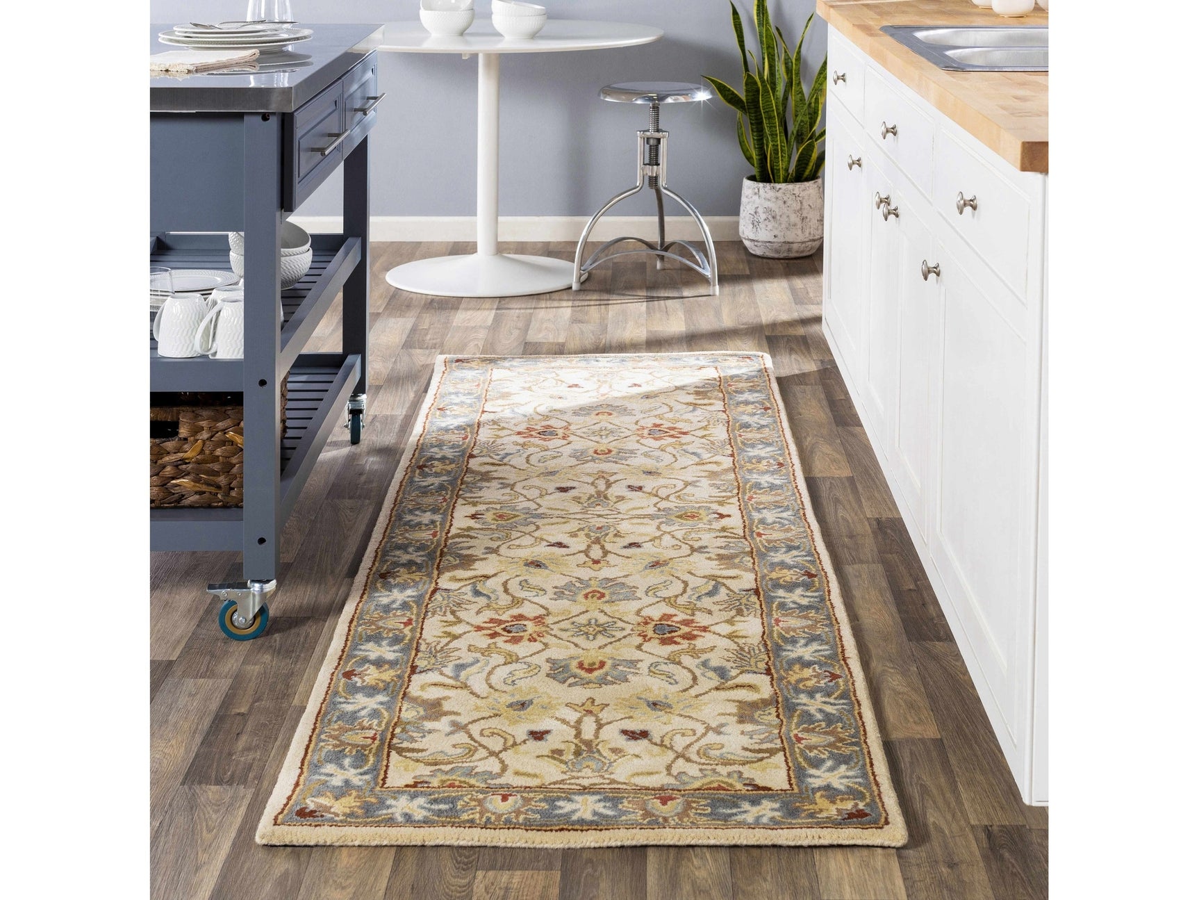 Cherryfield 1125 Yellow&Sage Wool Rug - Ornate Home