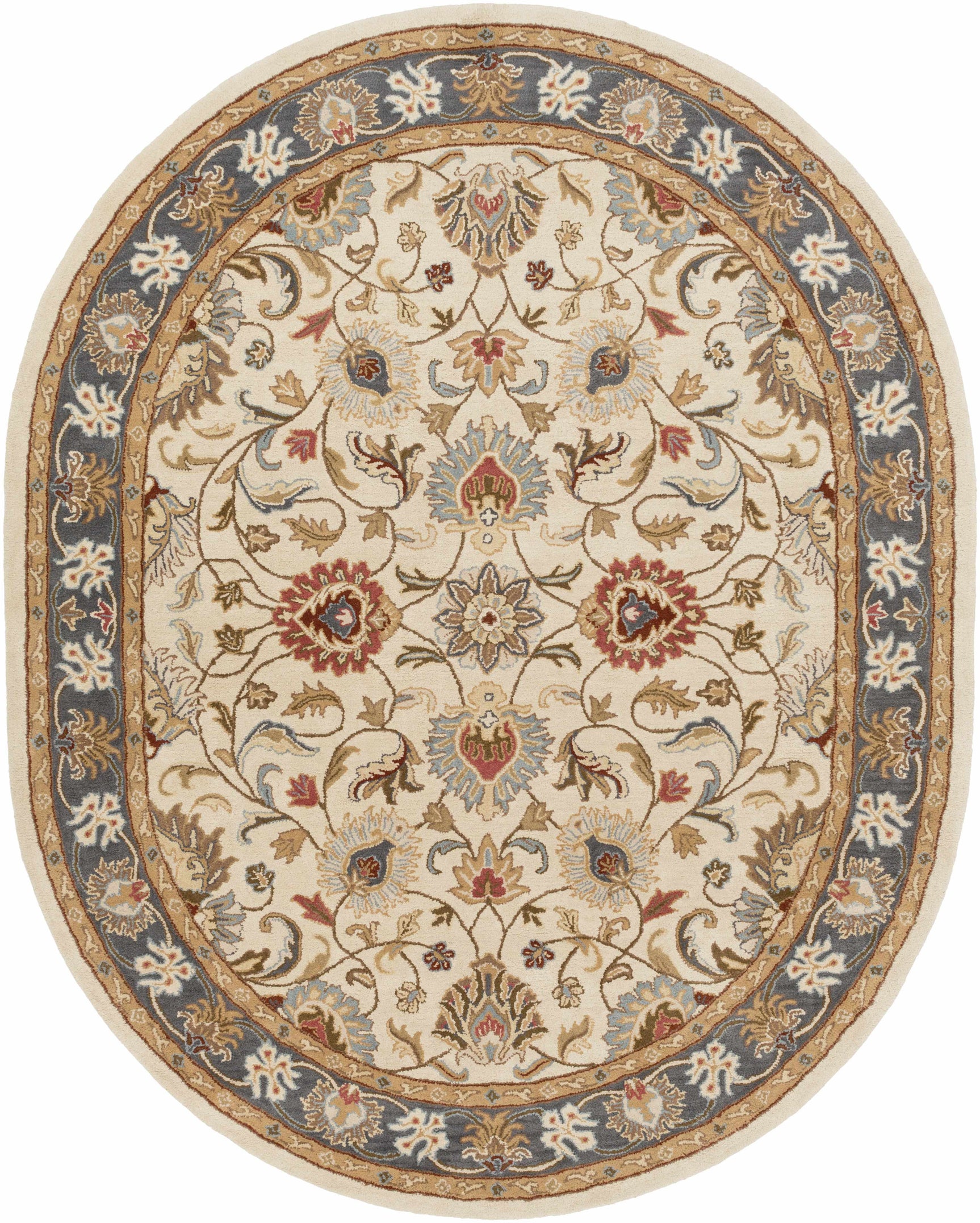 Cherryfield 1125 Yellow&Sage Wool Rug - Ornate Home