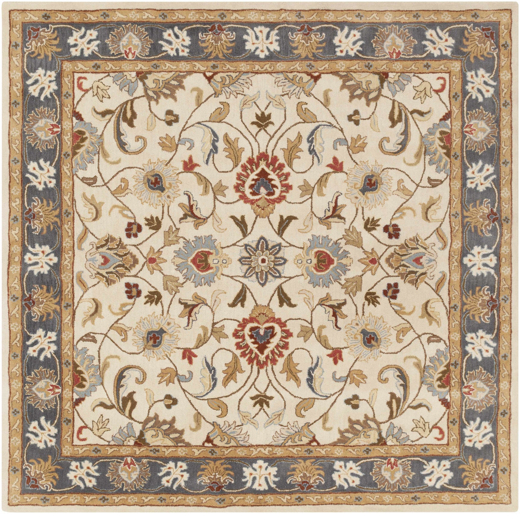 Cherryfield 1125 Yellow&Sage Wool Rug - Ornate Home
