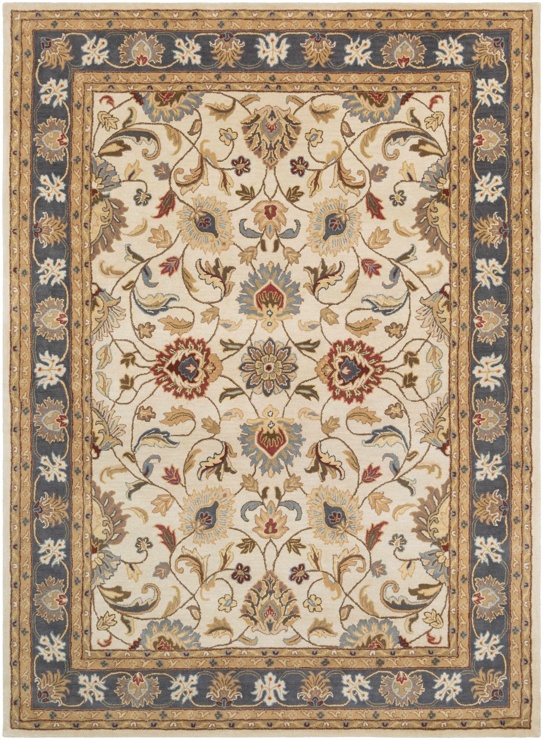 Cherryfield 1125 Yellow&Sage Wool Rug - Ornate Home