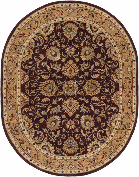 Cherryfield Burgundy 1024 Wool Area Rug - Ornate Home