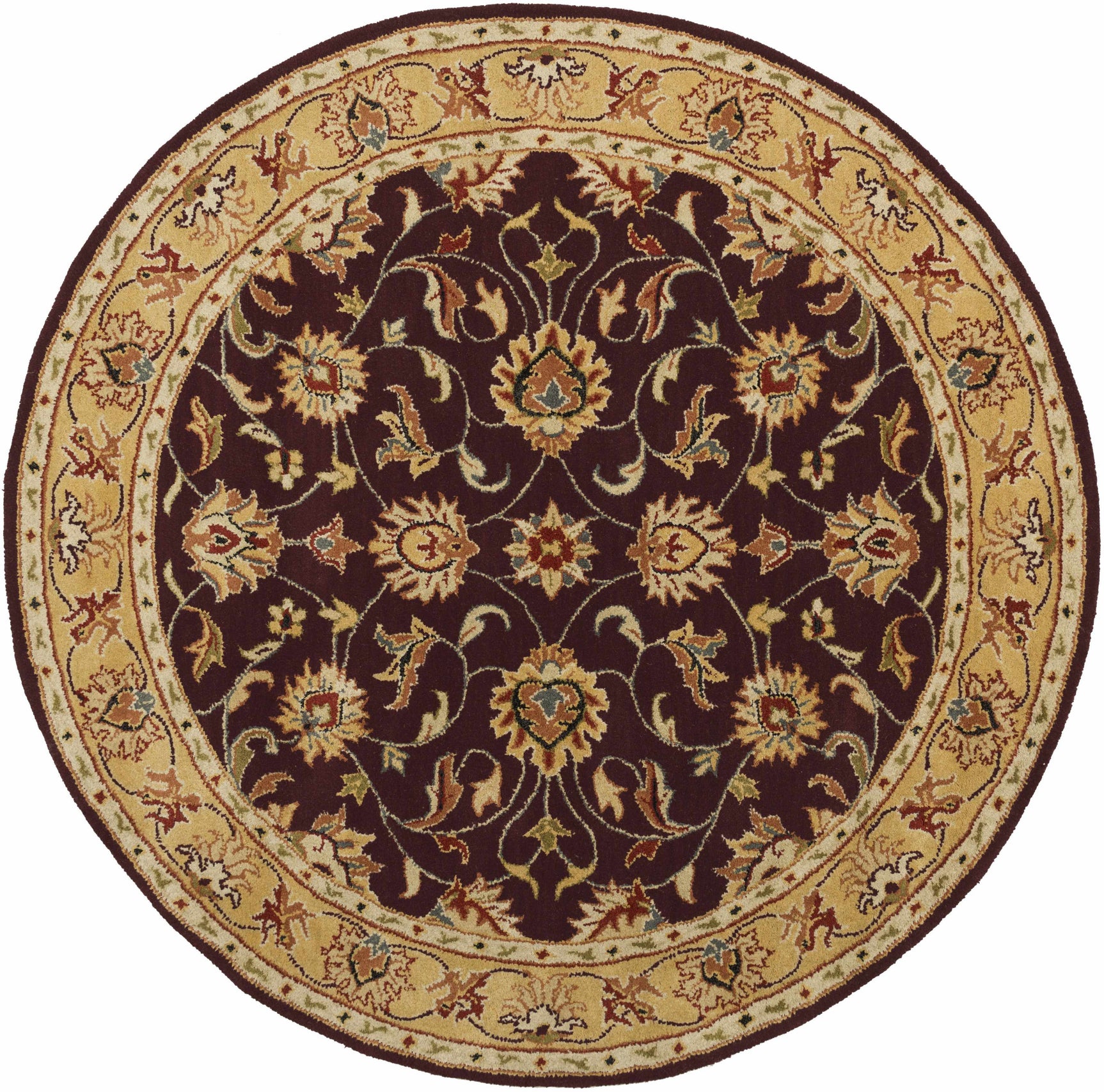 Cherryfield Burgundy 1024 Wool Area Rug - Ornate Home