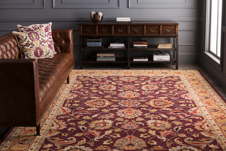 Cherryfield Burgundy 1024 Wool Area Rug - Ornate Home