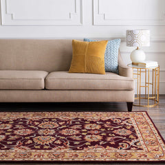 Cherryfield Burgundy 1024 Wool Area Rug - Ornate Home