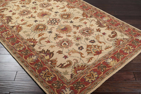 Cherryfield Hand Tufted Brown & Rust 1001 Wool Rug - Ornate Home