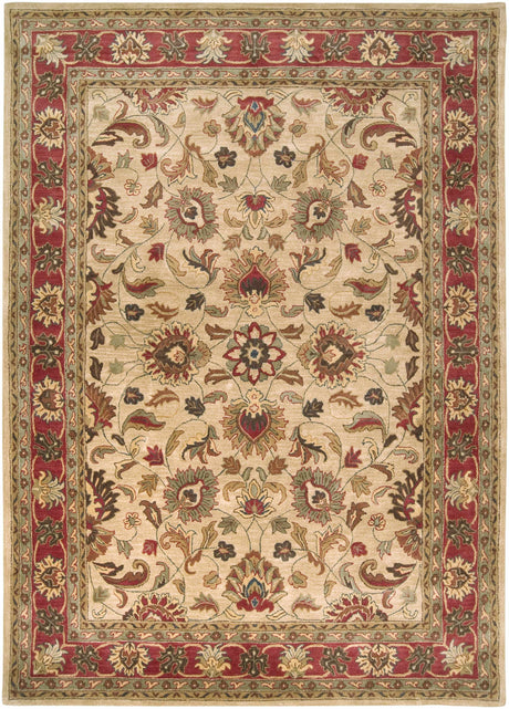 Cherryfield Hand Tufted Brown & Rust 1001 Wool Rug - Ornate Home
