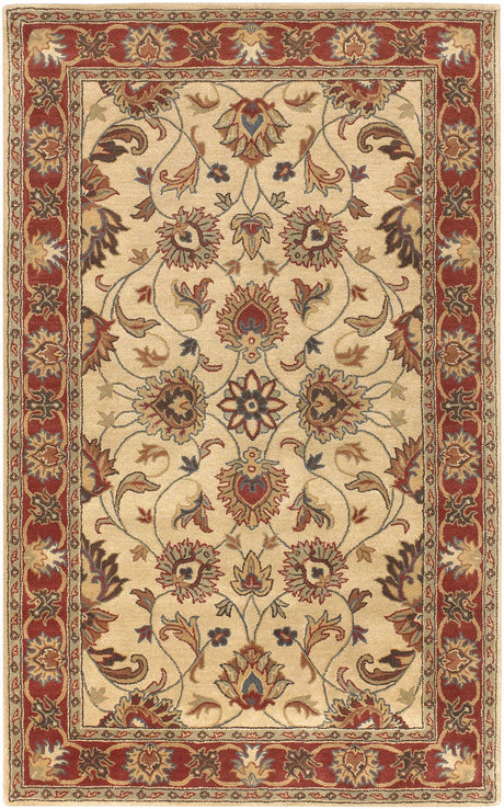 Cherryfield Hand Tufted Brown & Rust 1001 Wool Rug - Ornate Home