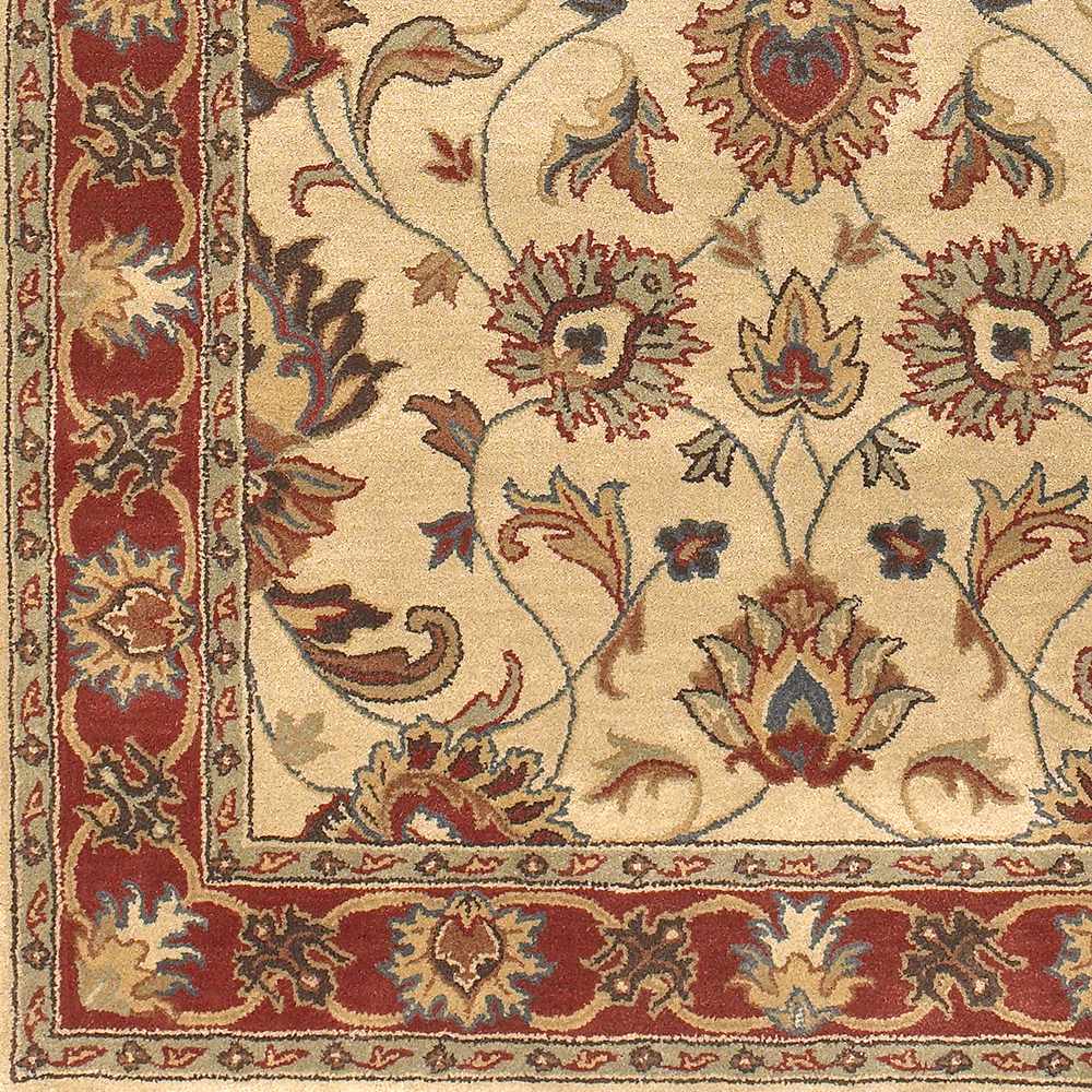 Cherryfield Hand Tufted Brown & Rust 1001 Wool Rug - Ornate Home