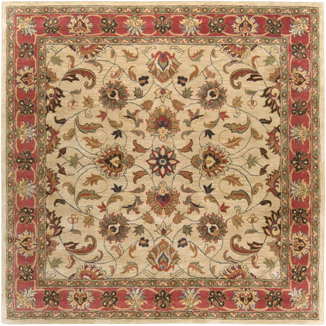 Cherryfield Hand Tufted Brown & Rust 1001 Wool Rug - Ornate Home
