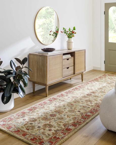 Cherryfield Hand Tufted Brown & Rust 1001 Wool Rug - Ornate Home