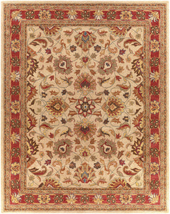 Cherryfield Hand Tufted Brown & Rust 1001 Wool Rug - Ornate Home