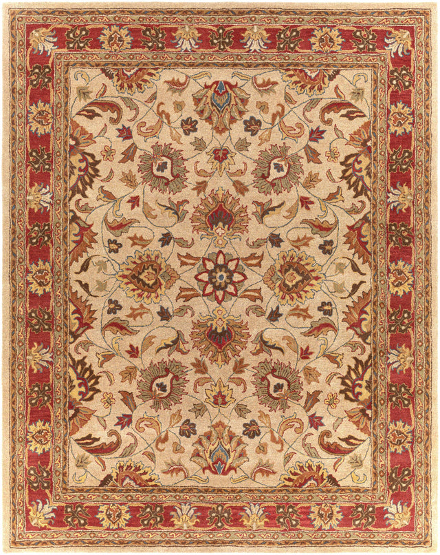 Cherryfield Hand Tufted Brown & Rust 1001 Wool Rug - Ornate Home