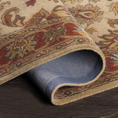 Cherryfield Hand Tufted Brown & Rust 1001 Wool Rug - Ornate Home