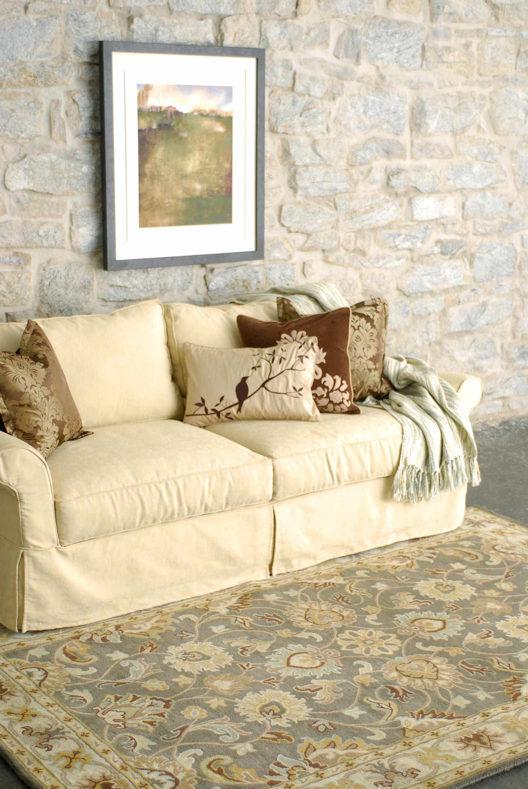 Cherryfield Hand Tufted Taupe Wool Rug - Ornate Home