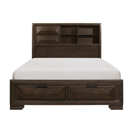 Chesky Espresso Queen Platform Bed - Ornate Home