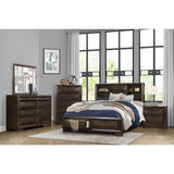 Chesky Espresso Queen Platform Bed - Ornate Home