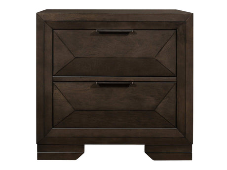 Chesky Warm Espresso Nightstand - Ornate Home