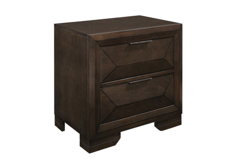 Chesky Warm Espresso Nightstand - Ornate Home